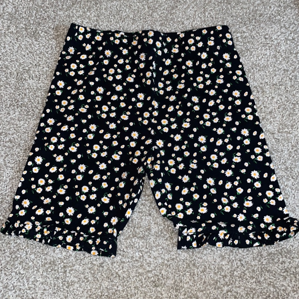 Not Available Floral Flare Bottom Biker Shorts